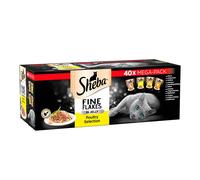 Sheba Select Slices Poultry Collection Cat Food Adult Wet Cat Gravy Meals 40x85g