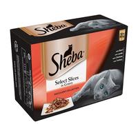 Sheba Pouches Select Slices 12 x 85g - Succulent Selection in Gravy