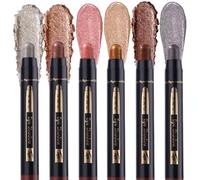SHEBEEDO 6pcs Eyeshadow Stick Soft Creamy Shimmer Eyeshadow Pencil Highlighting Pigmented Shiny Cream Eyeshadow Multi-Color Long-Lasting Eye Shadow Stick Kit Eye Shadow Pallets For Women (New 6pcs)