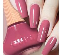 SHEBEEDO Dark Pink Nail Polish Nail Varnish Long Lasting Pink Nail Polish No Need Uv Nail Vanish Water Based Holographic Nail Polish Gel Quick Dry Nail Polish For Diy Salon Manicure At Home