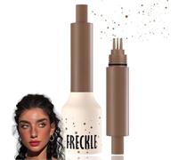SHEBEEDO Freckle Stamp Pen,Magic Fake Freckles Tattoo Marker,Quick Dry Natural Lifelike Waterproof Long Lasting,Liquid Faux Freckle Stain Tint Sun-kissed Makeup,Soft Dots Faux Freckle Stain Caramel