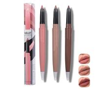 SHEBEEDO Lip Liner 3pcs Set Matte Nude Pink Brown Lipliner Pencil Highly Pigmented, Smooth And Smudge-Proof Formula, Contour Your Lips For Women And Girls
