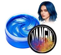 SHEBEEDO Temporary Blue Hair Color Wax,Instant Hairstyle Hair Dye,Non Permanent Hair Colour Wax for Hair,Natural Hair Colour Pomade Washable Easily for Men Women Halloween Christmas Party Cosplay