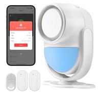Shed Alarm with Door Alarm, ATUTEN Wifi Home Security Systems with Remote, Motion Sensor, Door Window Sensor, for Home, Office, Garage, Shop, Supports Mobile Phone App Alert