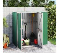 (anthracite, 161 x 89 x 161 cm) vidaXL Garden Tool Shed Galvanised Steel Tool Storage Shed Multi Colours/Sizes