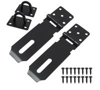 Shed Lock with Hasp and Staple Heavy Duty, 4 Inch Gate Lock for Enhanced Security,Ideal for External Doors, Windows, Cabinets, Pet Gates, and Tool Boxes, Durable and Corrosion-Resistant Design