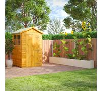 Shed | Power Apex Garden Shed | Wood Shiplap T&G | Sizes 4x4 up to 10x6