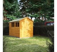Power Garden Shed 106PAW Golden Brown 10x6