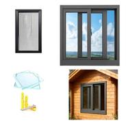 Shed Replacement Window,Black Horizontal Sliding Windows