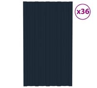Shed Roof Panels Galvanised Steel Anthracite 80x45 cm Pack of 36
