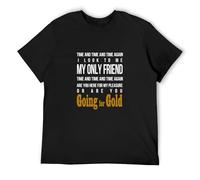 Shed Seven Going for Gold Lyrics 90S Indie Music Men's T-Shirt Black Unisex Mens Tees L