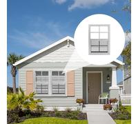 Shed Window, 14" x 21" Flush Mount Window with Tempered Glass and Fiberglass Screen, Small Sliding Windows for Shed, Chicken Coop, Playhouse, Household, Garage, Barns, White