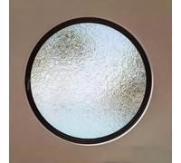 Shed Windows Round Rotating Windows That Open 360° Around Tempered Glass House Window for Attic, Kitchen, Study, Bedroom(Black,90cm/35.4in)