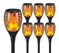 SHEDALED Upgraded Solar Lights Outdoor 7 Pack, Solar Torch Light with Flickering Flame, Super Larger Size for Garden Decor, Solar Powered Outdoor Garden Lights Waterproof for Pathway Patio Yard