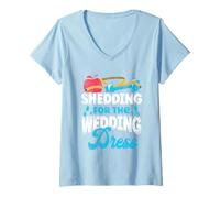 Shedding For The Wedding Dress - Weight Loss Goals V-Neck T-Shirt
