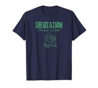 'SHEDITATION, THE PEACE OF A SHED' Funny Gardeners Humour T-Shirt