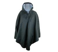 ShedRain Women's Solid Black Pouchable Poncho