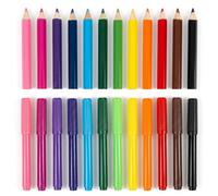 SHEDS AND FENCE LTD 12 Fibre Colour Pens 12 Half Size Pencils Kids Drawing Kit Set SHEDS AND FENCE LTD Multicolor