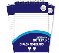 SHEDS AND FENCE LTD Shorthand Notepad Set 3x100 Pages 50gsm High Quality Writing Pads SHEDS AND FENCE LTD Multicolor