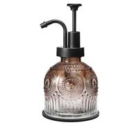 SheeChung Soap Dispenser-Brown (Gold Pump, 1 pk)
