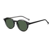 SHEEN KELLY Acetate Polarized Trendy Oval Sunglasses For Men Women With Tinted Lens Johnny Depp Style Retro Eyewear