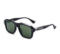 SHEEN KELLY Polarized Retro Rectangular Sunglasses for Men and Women Designer Style With Metal Embellishments on the Temples 80s 90s