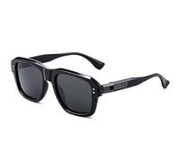 SHEEN KELLY Polarized Retro Rectangular Sunglasses for Men and Women Designer Style With Metal Embellishments on the Temples 80s 90s
