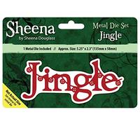 Sheena Douglass "Jingle Christmas Sentiment Die, Silver