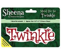 Sheena Douglass "Twinkle Christmas Sentiment Die, Silver