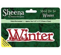 Sheena Douglass "Winter Christmas Sentiment Die, Silver