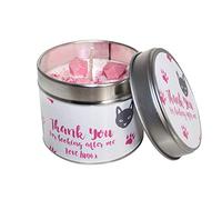 Sheenashona Personalised Thank You For Looking After My Cat Soya Wax Candle Tin/Made To Order/Handmade/Soya Wax