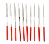 Sheens Diamond File Set, 10pcs Multifunctional Precision Needle File Set for Crafts Jewelry Metal Jade Modeling Tool Handles