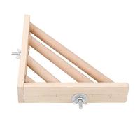 Sheens Right Angle Wood Bird Cage Perches, Natural Chewing Toys, Durable Grinding Toy for Parrots and Small Birds, Multi Purpose Perch Platform for Climbing Playing and Resting