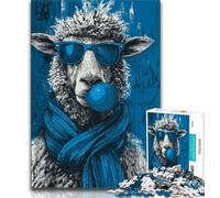 Sheep 1000 Piece Jigsaw Puzzle for Adults And Teenagers,Quiz Game Wall Decoration Unique Birthday And Xmas Gifts 38x26cm