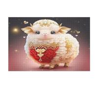 Sheep 1000 Pieces Jigsaw Puzzles For Adults Suitable For Children 12 And Up Wooden Puzzle （75×50cm）