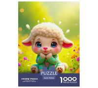 Sheep 1000 Pieces Premium Jigsaw Animal Age 12+ Cool Collage Effect, Fun Details, Educational, Challenging Puzzle Games 70x50cm/1000pcs