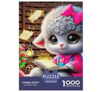 Sheep 1000 Pieces Premium Jigsaw Animal Age 12+ Cool Collage Effect, Fun Details, Educational, Challenging Puzzle Games 70x50cm/1000pcs