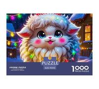 Sheep 1000 Pieces Premium Jigsaw Animal Age 12+ Quirky, Abstract Design, Fun Details, Educational, Challenging 70x50cm/1000pcs