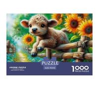 Sheep 1000 Pieces Premium Jigsaw Animal Age 12+ Quirky, Abstract Design, Fun Details, Educational, Challenging 70x50cm/1000pcs