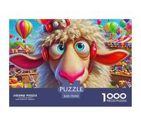 Sheep 1000 Pieces Premium Jigsaw Animal for Adults Gifts Quirky, Abstract Design, Fun Details, Educational, Challenging Puzzle Games 70x50cm/1000pcs