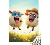 Sheep 1000 Pieces Recycled Jigsaw Puzzle Stressful Workers Anxiety Relief Home Wall Art Cognitive Training 52x38cm/1000pcs