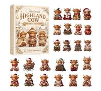 Sheep Advent Calendar 2026, Tree Ornaments Christmas Countdown for All Ages | Neat printed pieces, Solid printed faces, Box art worth keeping, Sturdy printed box, Ribbon loops attached