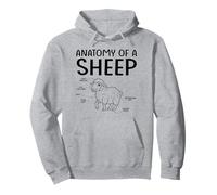 Sheep anatomy funny sheep for men women Pullover Hoodie