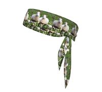 Sheep And Lambs Print Headbands Soft Unisex Adjustable Headwraps, Hair Athletic Bands For Running, Tennis, Sports