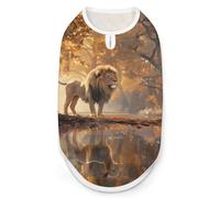 Sheep And Lion Dog Shirts Sleeveless T-Shirt Pet Tank Top Soft Summer Vests Clothes for Dogs And Cat S