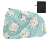 Sheep Ash Sticker Style Lake Blue Waterproof Outdoor Bike Cover with Lock Holes Indoor Outdoor Storage Road Bike Cover Fits for Most cobertor para bicicleta