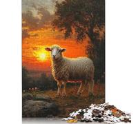 Sheep at Sunset Puzzles for Adults 1000 Piece Puzzle for Teenager Age 12 Years Up Christmas Eve Gifts 1000pcs (75x50cm)