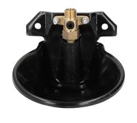 Sheep Automatic Water Drinking Bowl, Goat Waterer with Copper Valve, Stainless Steel Farm Feeding Water Bowl for Livestock, Adjustable Flow Dispenser for Goats and Sheep
