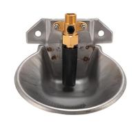 Sheep Automatic Water Drinking Bowl, Stainless Steel Livestock Waterer with Touch Valve Switch, Anti - Bite Anti - Collision Farm Water Trough for Goats Cows and Sheep