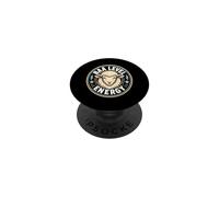 Sheep Baa Energy Retro Emblem PopSockets Adhesive PopGrip